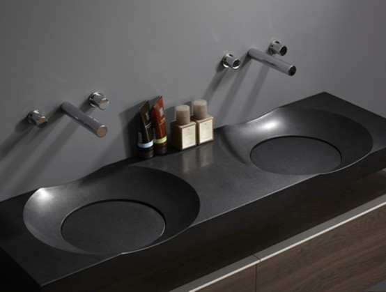 Stylish Modern Round Sink With No Drain