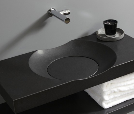 Stylish Modern Round Sink With No Drain