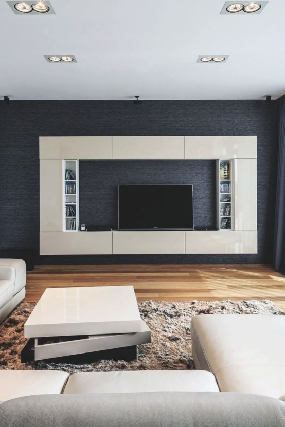 32 Stylish Modern  Wall  Units For Effective Storage DigsDigs