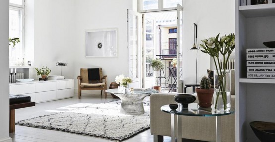 Stylish Scandinavian Apartment With A Mid Century Vibe