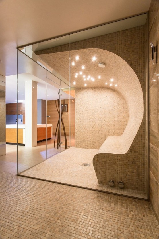 A Bit Of Luxury 35 Stylish Steam Rooms For Homes DigsDigs
