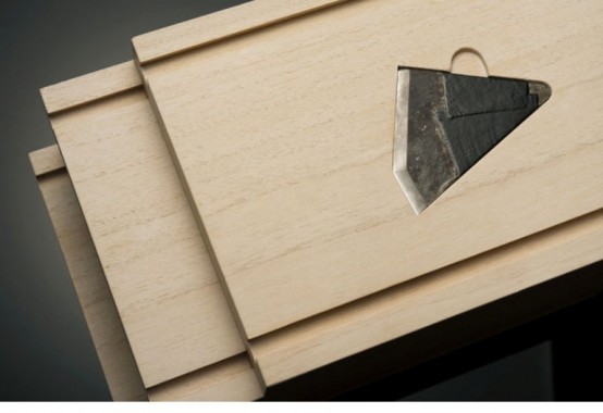 Stylish Wooden Knife Box