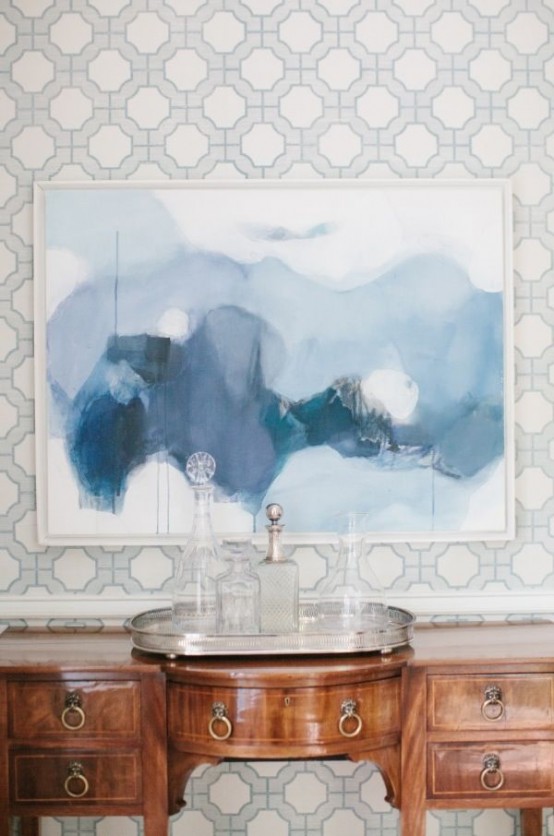 Subtle And Delicate Watercolor Home Decor Ideas