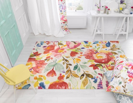 Subtle Watercolor Rugs Collection By Bluebellgrey