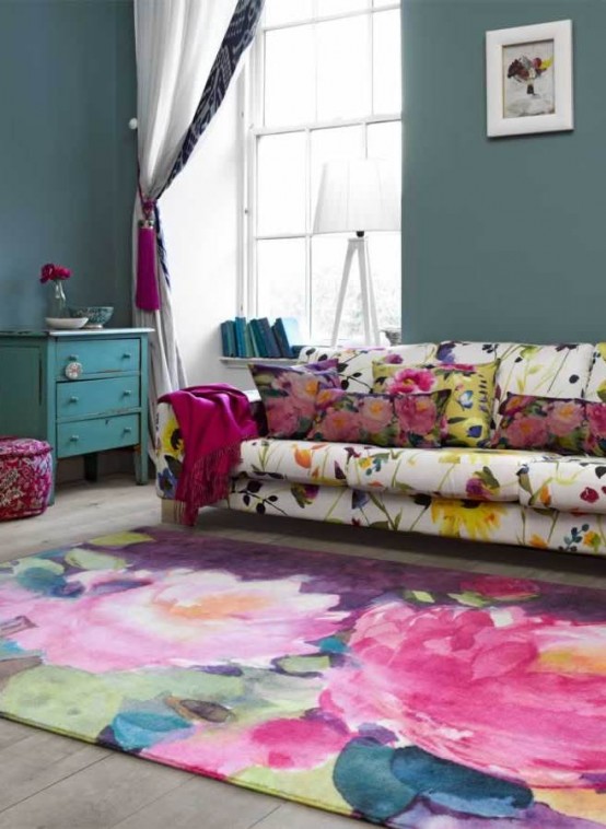 Subtle Watercolor Rugs Collection By Bluebellgrey