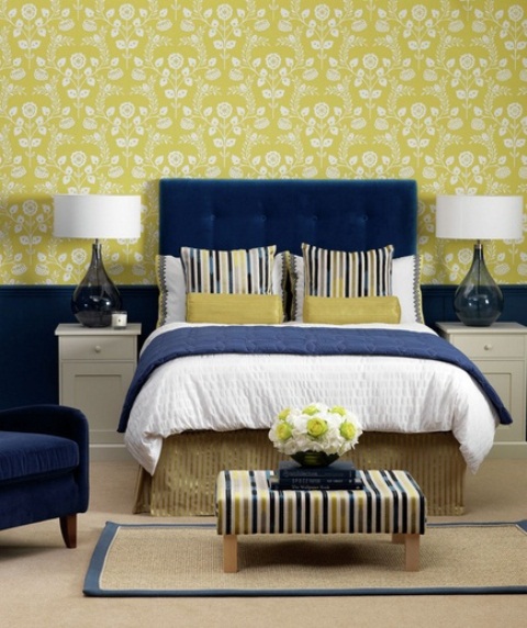 Sunny Yellow Accents In Bedrooms