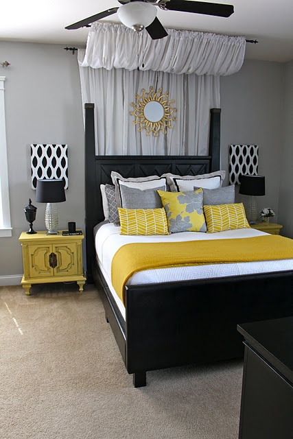 Sunny Yellow Accents In Bedrooms