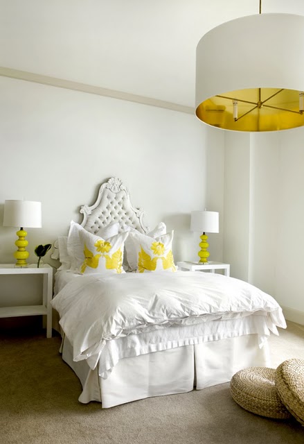 Sunny Yellow Accents In Bedrooms