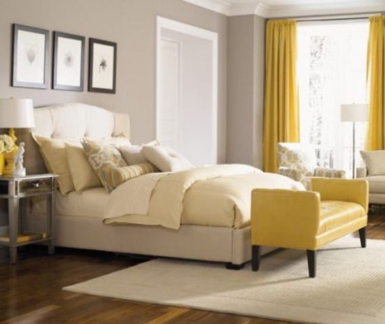 Sunny Yellow Accents In Bedrooms