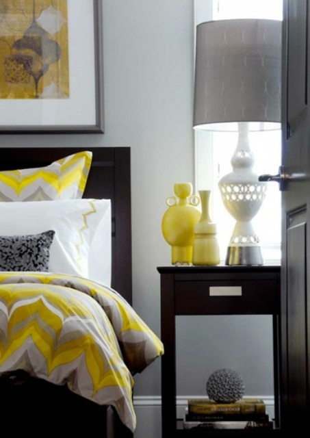 Sunny Yellow Accents In Bedrooms