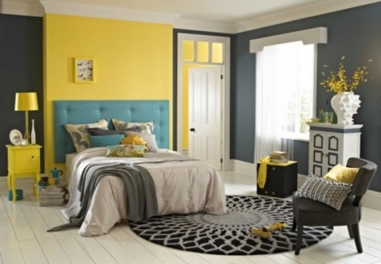 Sunny Yellow Accents In Bedrooms