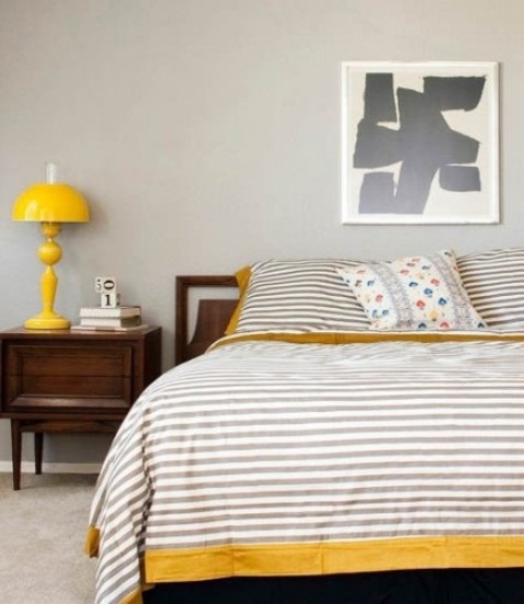 Sunny Yellow Accents In Bedrooms