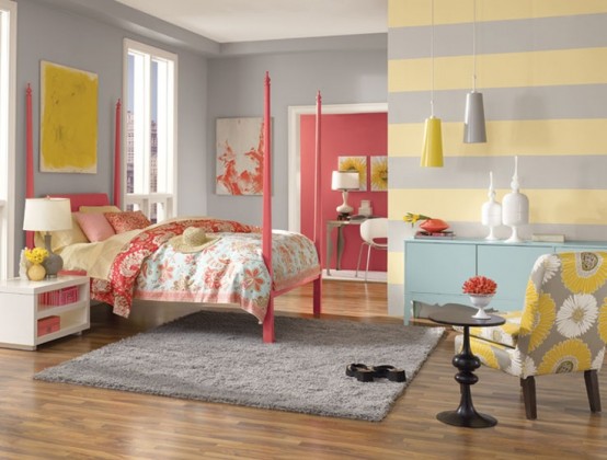 Sunny Yellow Accents In Bedrooms