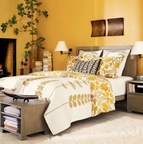 Sunny Yellow Accents In Bedrooms