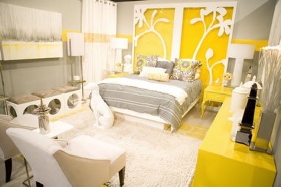 Sunny Yellow Accents In Bedrooms