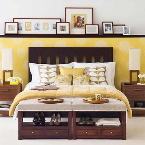 Sunny Yellow Accents In Bedrooms