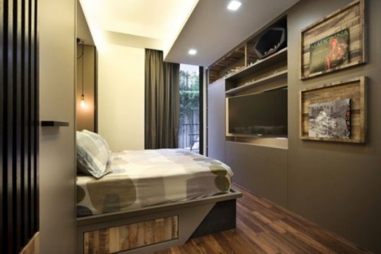 Super Compact And Functional Modern Bachelors Pad