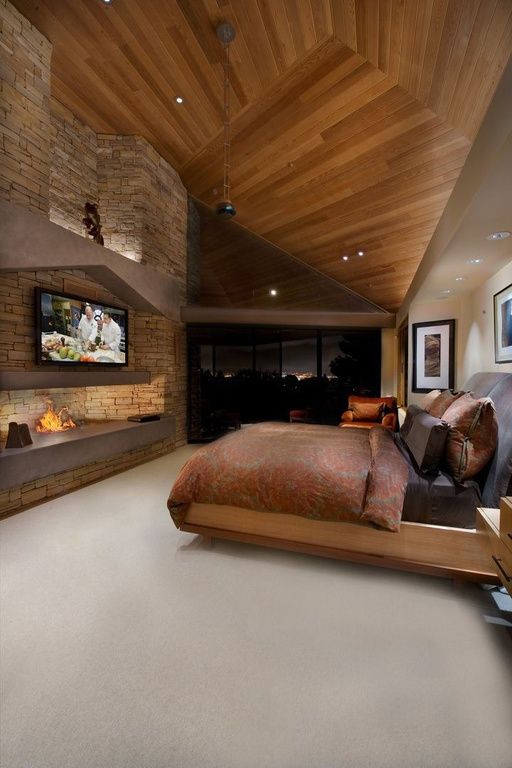 27 Super Cozy And Comfy Bedrooms With A Fireplace - DigsDigs