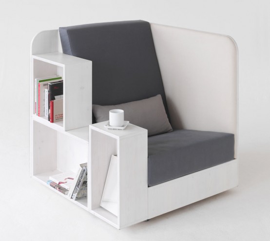 Super Functional Open Book Chair For Readers