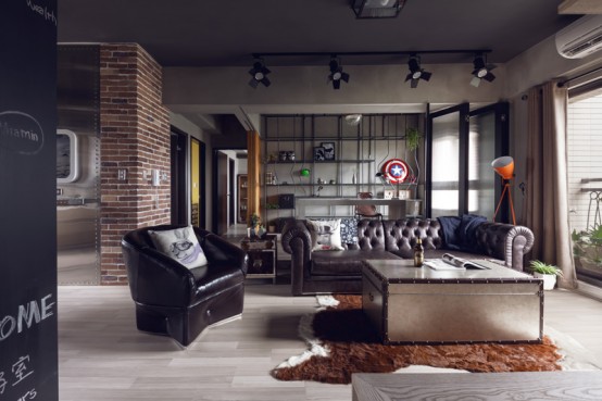 Superhero-Inspired Apartment With Industrial Touches