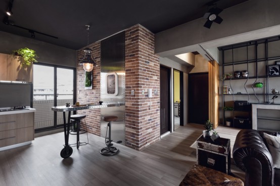 Superhero Inspired Apartment With Industrial Touches