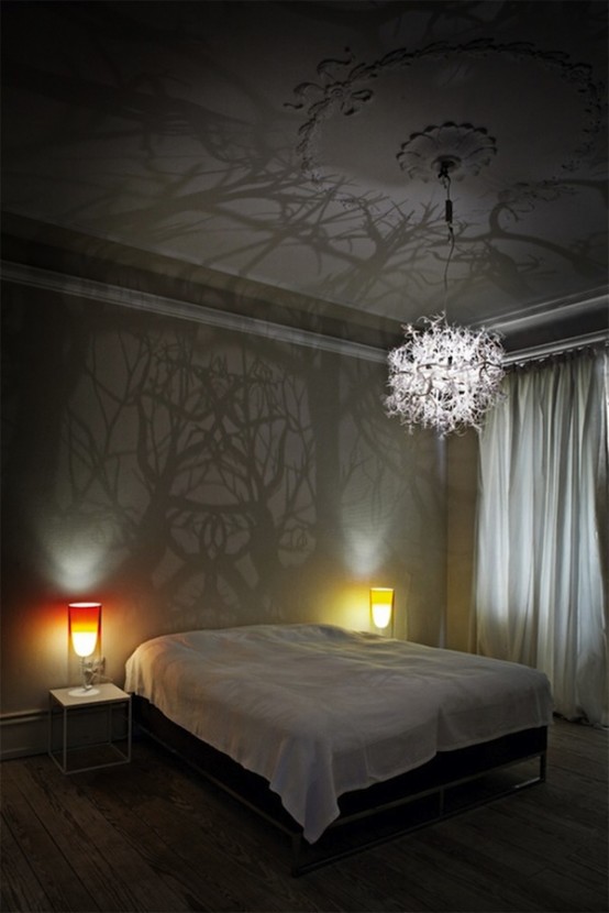 Surrealistic Chandelier With A Mirroring Effect