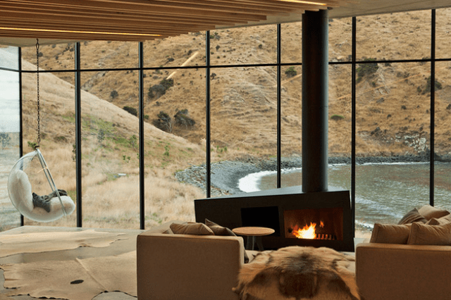 Sustainable Oceanfront Cabin On Volcanic Mountainside