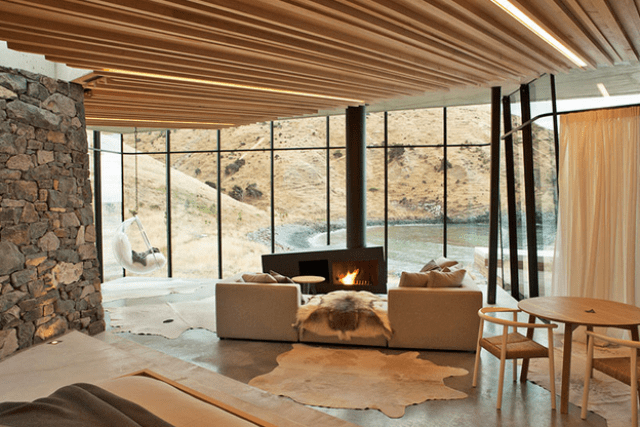 Sustainable Oceanfront Cabin On Volcanic Mountainside