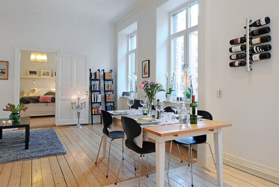 Swedish Apartment Design With Open Floor Plan