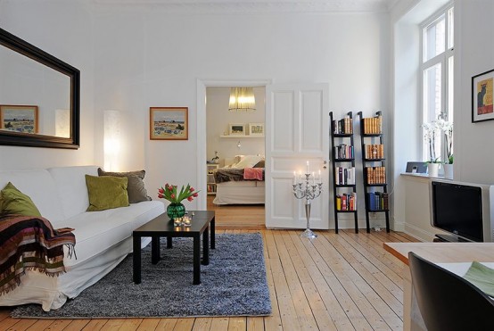 Swedish Apartment Design With Open Floor Plan