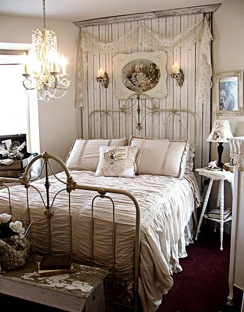 53 Sweet Shabby Chic Bedroom Décor Ideas - DigsDigs