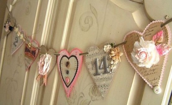 Sweet Shabby Chic Valentines Day Decor Ideas