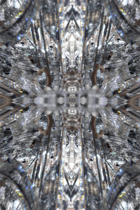 The Space Between The Void Cabinet With A Kaleidoscopic Design
