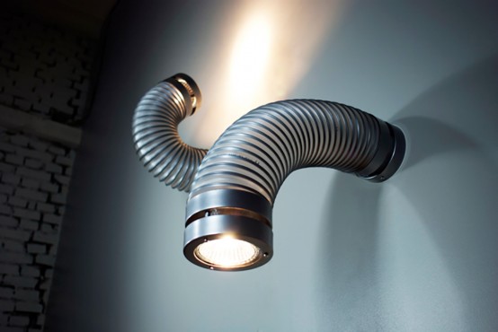 Throat Lights Modeled After Industrial Ventilation Pipes