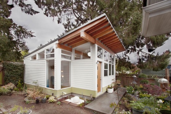 Tiny Backyard House Filled With Mid-Century Finds