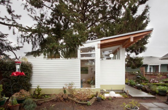 Tiny Backyard House Filled With Mid Century Finds