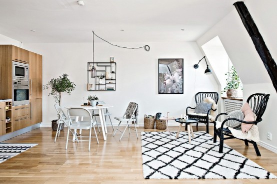 Tiny Scandinavian Apartment With A Smart Space-Saving Design