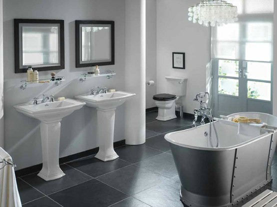 23 Traditional Black  And White  Bathrooms  To Inspire DigsDigs