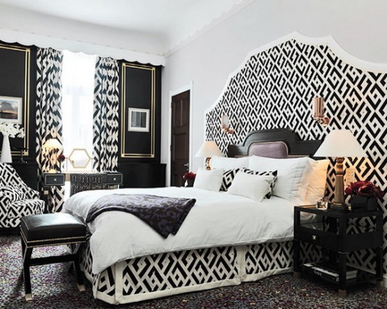 19 Traditional Black And White Bedroom That Inspire