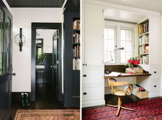 Traditional Home With Vintage Touches From A Library