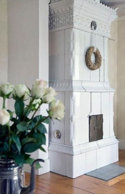 Traditional Tile Stoves In Home Decor Ideas
