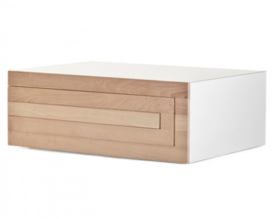 Transformable Minimalist Coffee Table That Grows If You Need