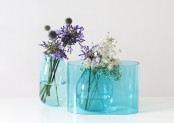 Transparent Blue Vase