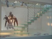 Triple Laminate Toughed Glass Staircase