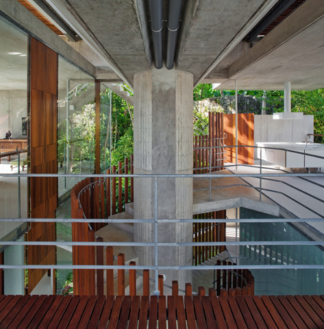 Floating Tropical House Design on a Steep Slope – Casa Em Ubatuba by SPBR