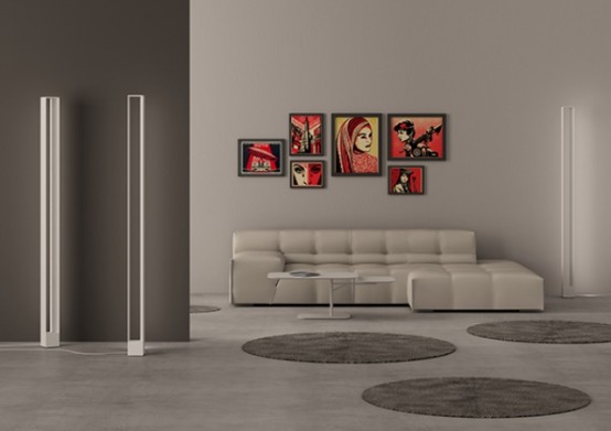 Tru Floor Lamp: Disappearing Light Object
