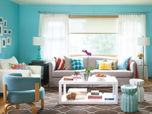 Turquoise Living Room