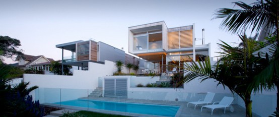 Two Houses on Adjacent Sites – Thorp Houses by Pete Bossley Architects