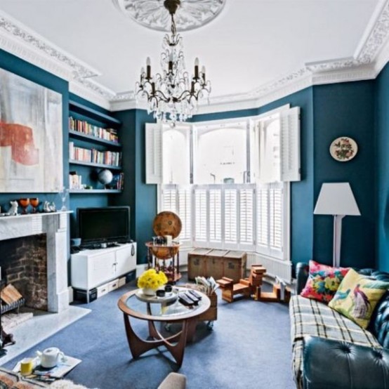 Typical British Interior With A Balanced Mix Of Styles