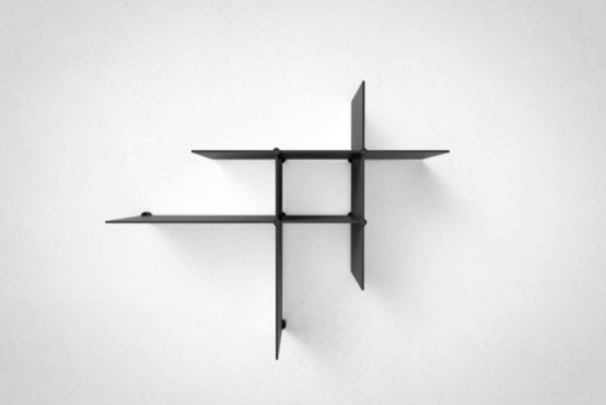 Ultra Minimalist Up The Wall Shelving Unit